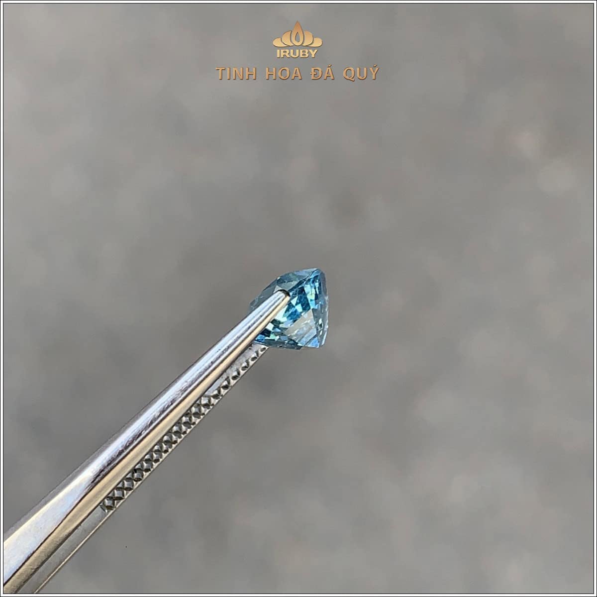 Đá Aquamarine xanh dương tự nhiên 1,36ct - IRAQ22 2410136 hình ảnh 2