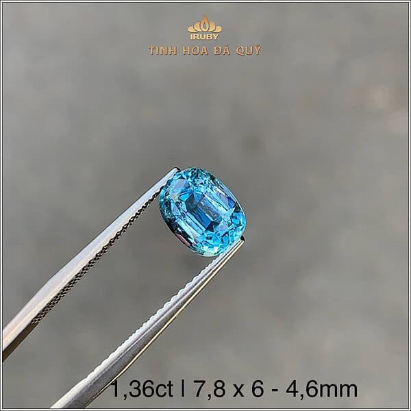 Đá Aquamarine xanh dương tự nhiên 1,36ct - IRAQ22 2410136 hình ảnh 3