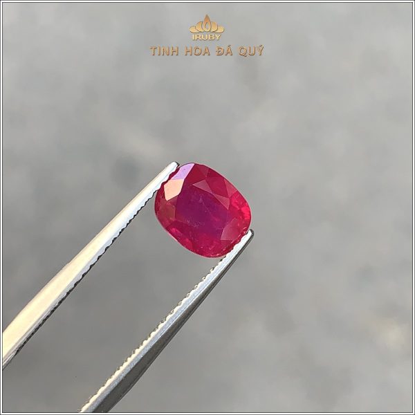 Đá Ruby facet đỏ Lục Yên tự nhiên 100% 1,23ct - IRRF276 2411123 hình ảnh