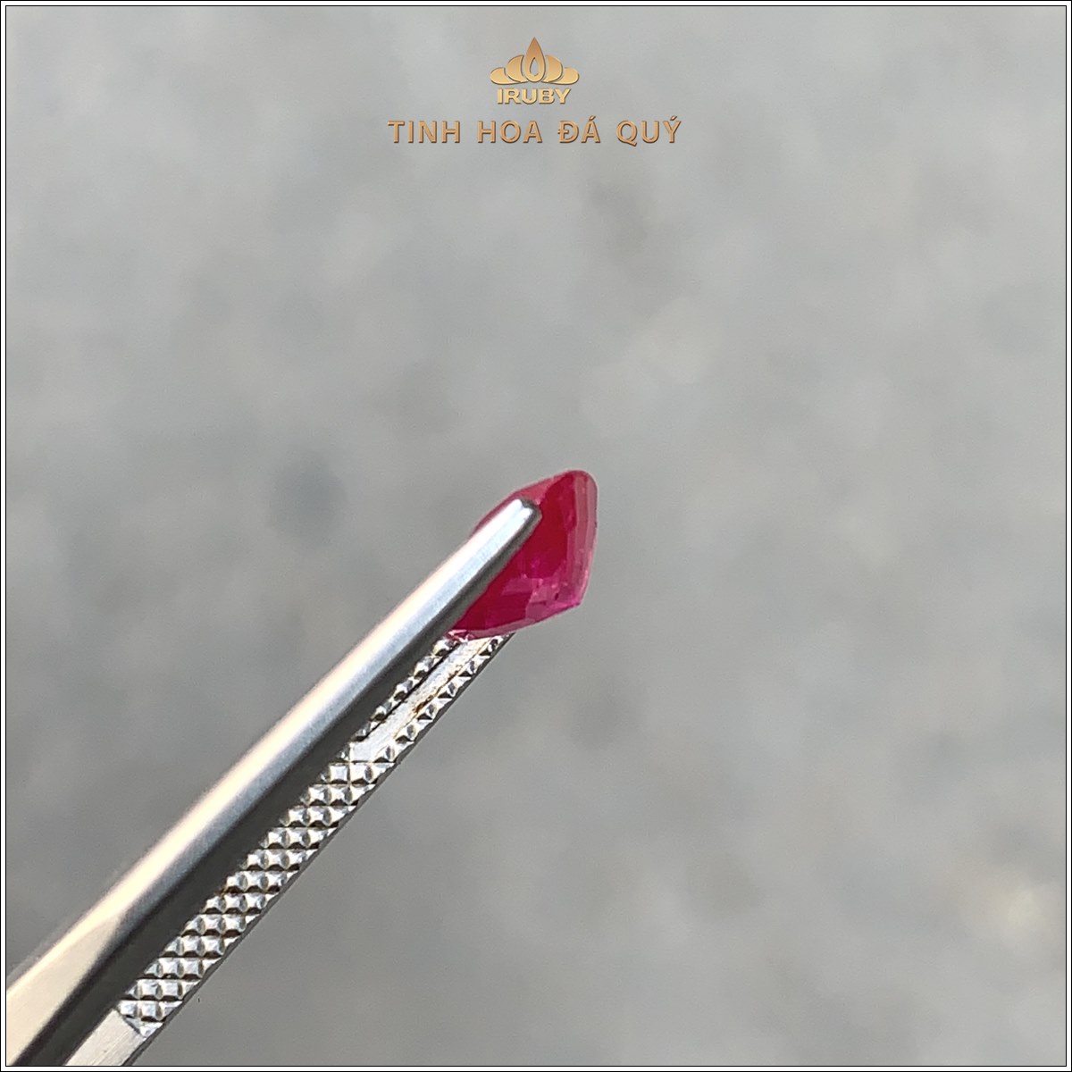 Đá Ruby facet đỏ Lục Yên tự nhiên 100% 1,23ct - IRRF276 2411123 hình ảnh 1