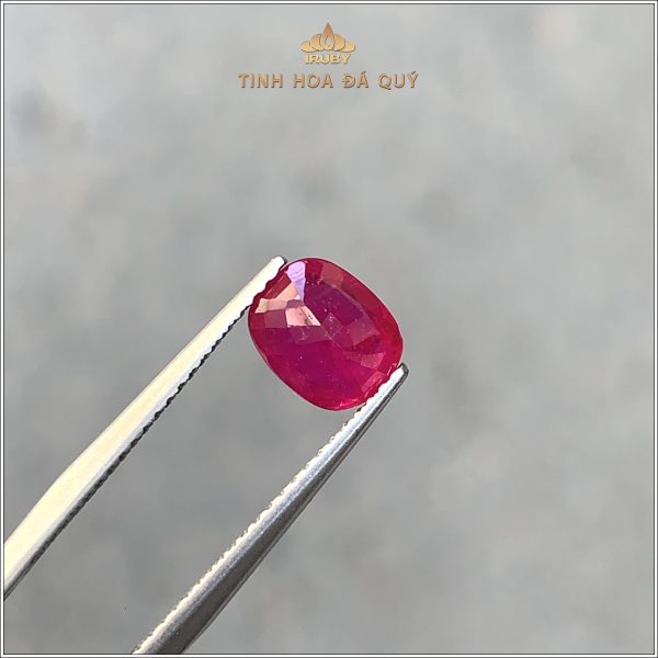 Đá Ruby facet đỏ Lục Yên tự nhiên 100% 1,23ct - IRRF276 2411123 hình ảnh 2