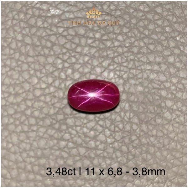 Đá Ruby sao Yên Bái tự nhiên 100% 3,48ct - IRSR275 2411348 hình ảnh 2