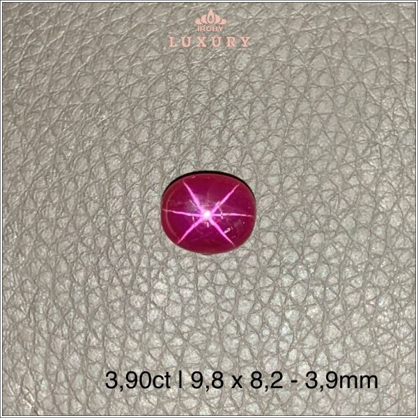 Đá Ruby sao cánh hồng Yên Bái 3,90ct - IRSR274 2411390 hình ảnh 1