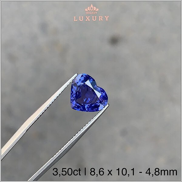 Đá Sapphire xanh lam hoàng gia 3,50ct - IRBS303 2411350 hình ảnh 3