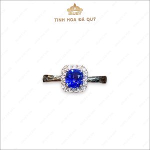 Nhẫn nữ Sapphire xanh lam tự nhiên kết kim cương 0,84ct - IRBS2042405084 hình ảnh 7