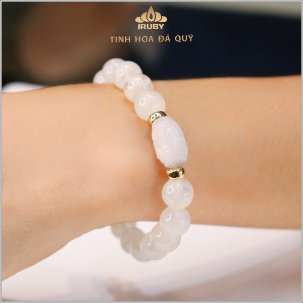 Vòng tay Moonstone mix charm bạch ngọc - IRPT 241114 hình ảnh 2