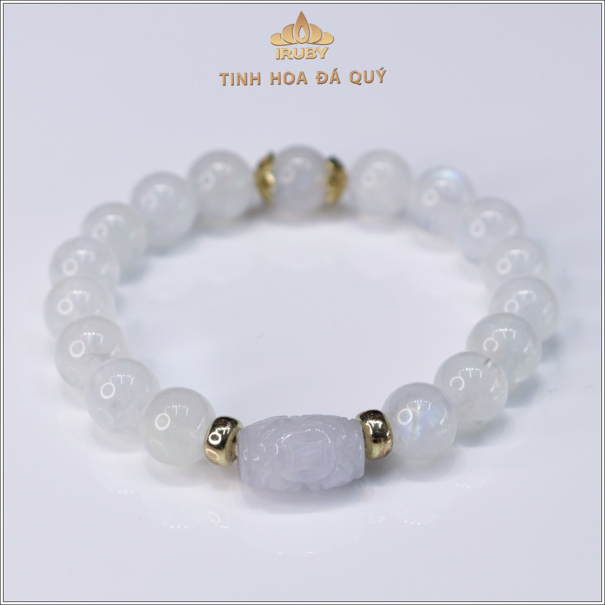 Vòng tay Moonstone mix charm bạch ngọc – IRPT 241114