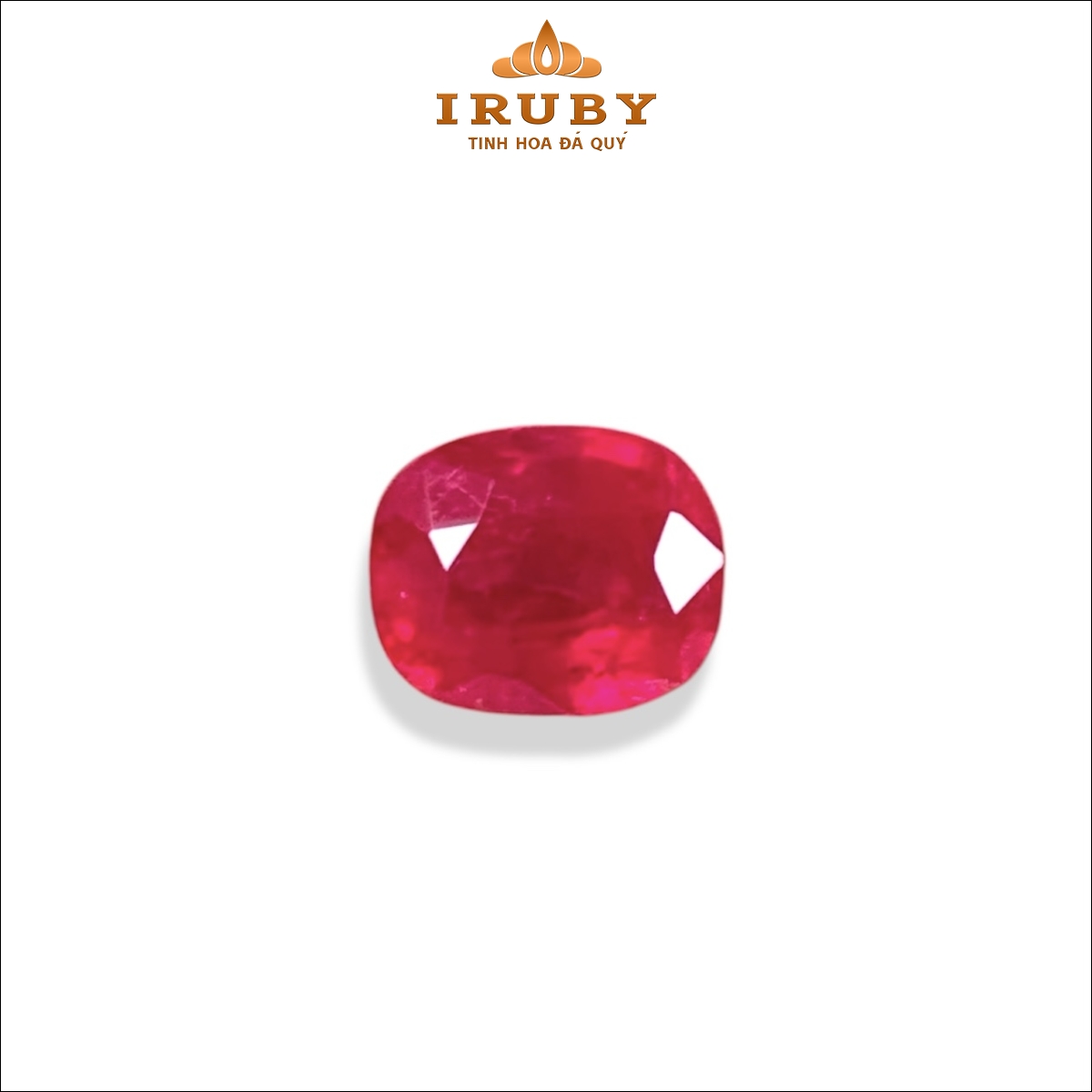 Đá Ruby facet đỏ Lục Yên tự nhiên 100% 1,23ct – IRRF79 241128123