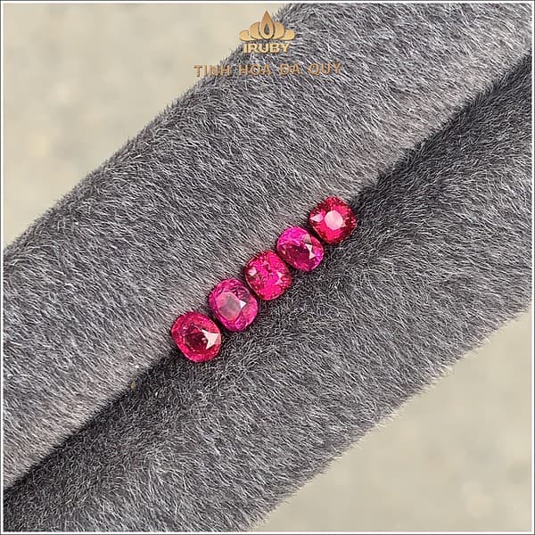 Lô Ruby facet đỏ huyết Lục Yên 2,12ct IRRF273 2412212 hình ảnh 1