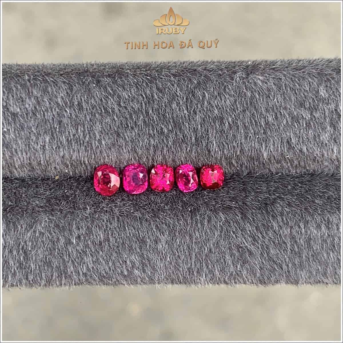 Lô Ruby facet đỏ huyết Lục Yên 2,12ct IRRF273 2412212 hình ảnh 2