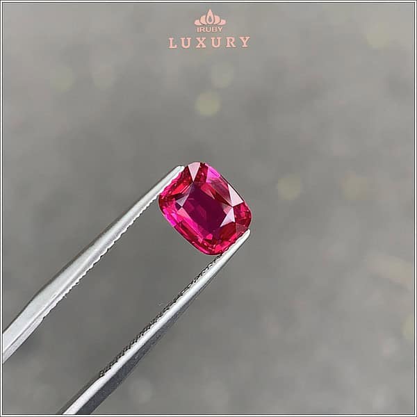 Đá Ruby facet đỏ hồng tự nhiên 1,63ct - IRRF280 2412163 hình ảnh 1