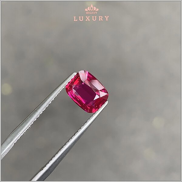 Đá Ruby facet đỏ hồng tự nhiên 1,63ct - IRRF280 2412163 hình ảnh 4