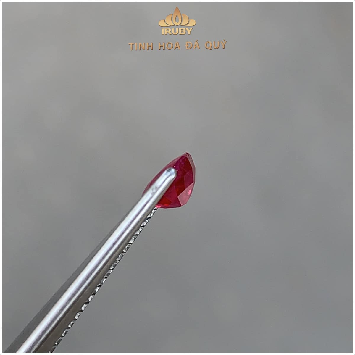 Đá Ruby facet đỏ huyết Lục Yên 0,73ct - IRRF279 2412073 hình ảnh 2