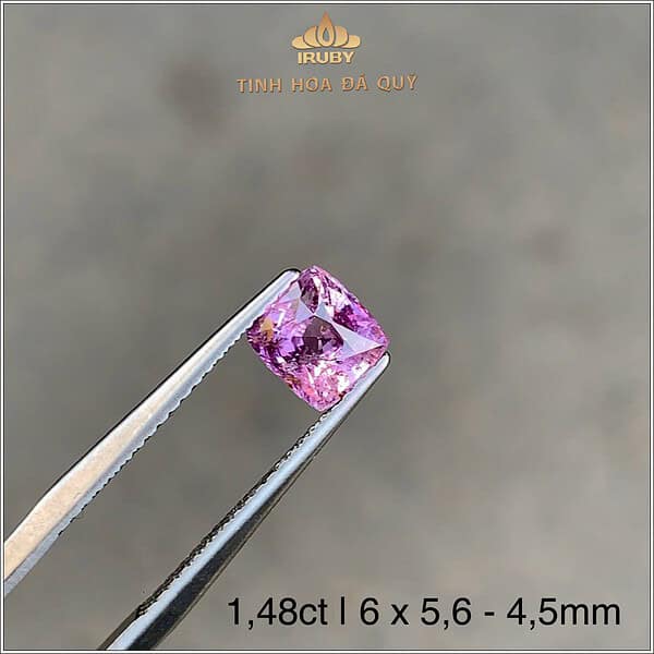 Đá Sapphire tím lavender tự nhiên 100% 1,48ct - IRSP319 2412148 hình ảnh