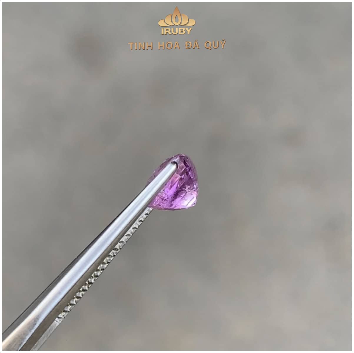 Đá Sapphire tím lavender tự nhiên 100% 1,48ct - IRSP319 2412148 hình ảnh 4