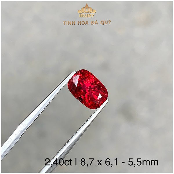 Đá Spinel đỏ Lục Yên tự nhiên 100% 2,40ct - IRSI222 2412240 hình ảnh 3