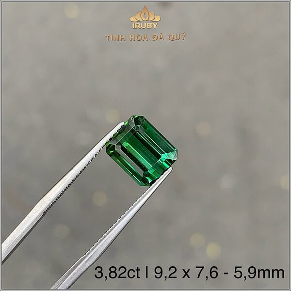 Đá Tourmaline xanh lục tự nhiên 3,82ct - IRTM43 2412382 hình ảnh 3