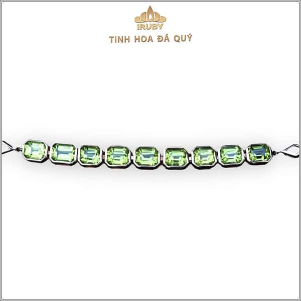 Lắc tay đá Peridot thiết kế vàng hồng 14K - IRPD 2412111 hình ảnh 4