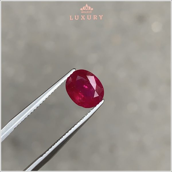 đá Ruby đỏ huyết Lục Yên tự nhiên 100% 2,14ct - IRRF276 2412214 hình ảnh