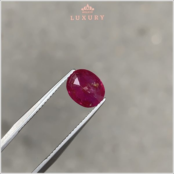 đá Ruby đỏ huyết Lục Yên tự nhiên 100% 2,14ct - IRRF276 2412214 hình ảnh 1