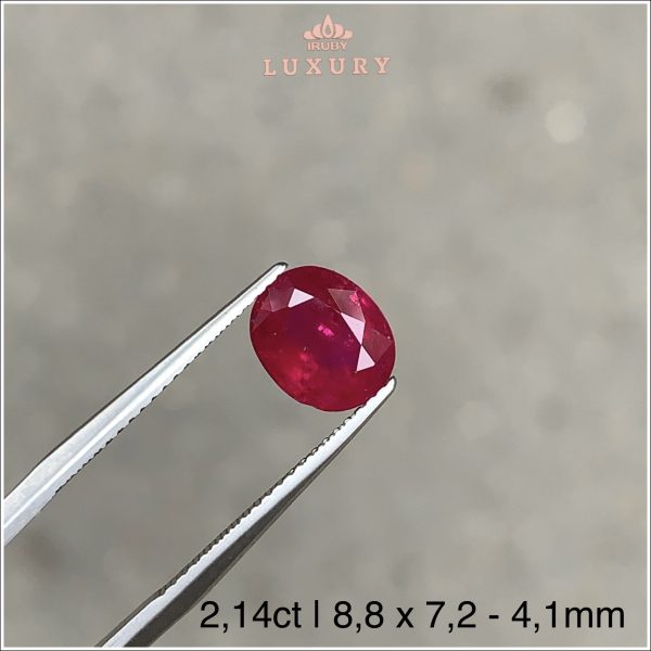 đá Ruby đỏ huyết Lục Yên tự nhiên 100% 2,14ct - IRRF276 2412214 hình ảnh 2