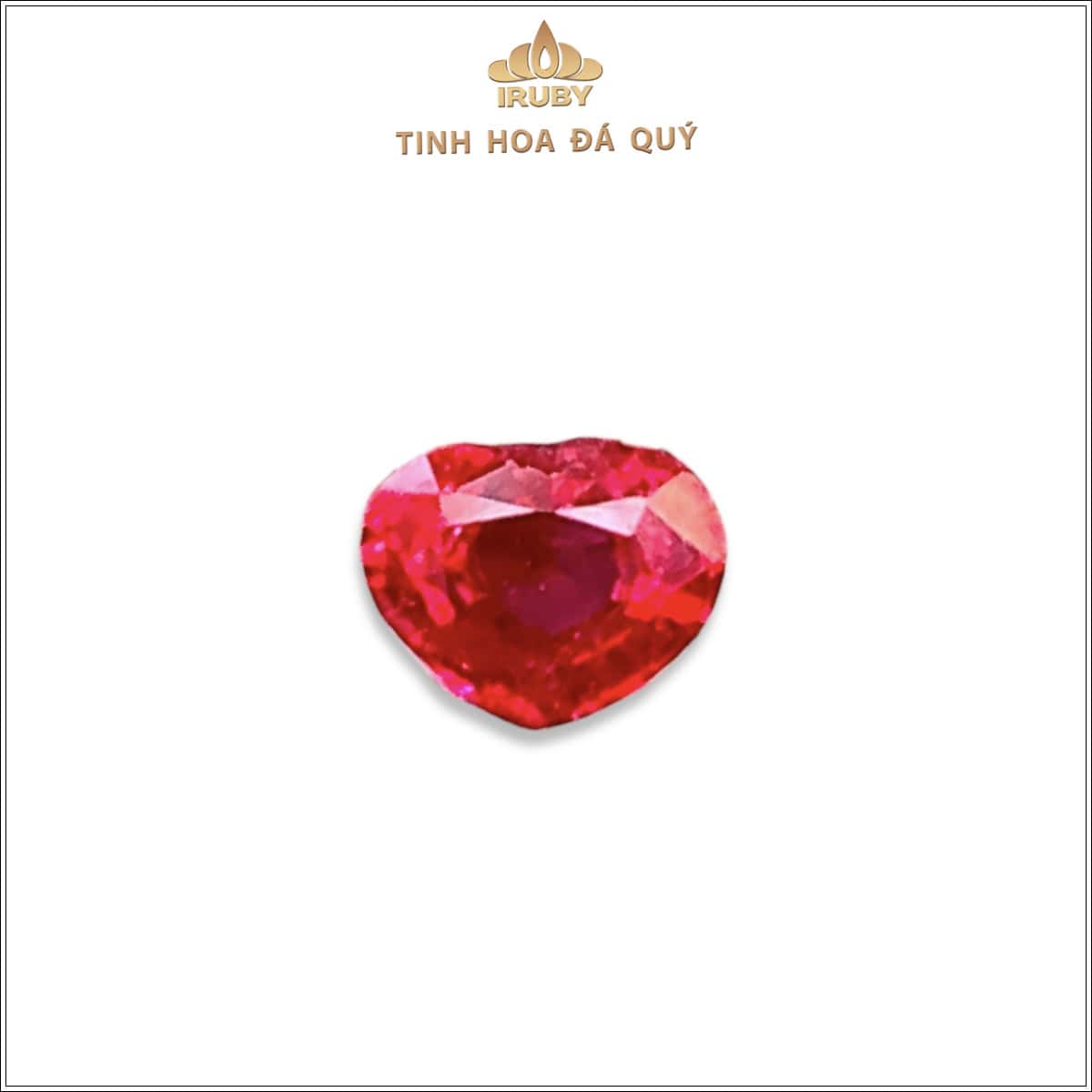 Đá Ruby đỏ huyết khối trái tim 0,39ct - IRRF285 2401039