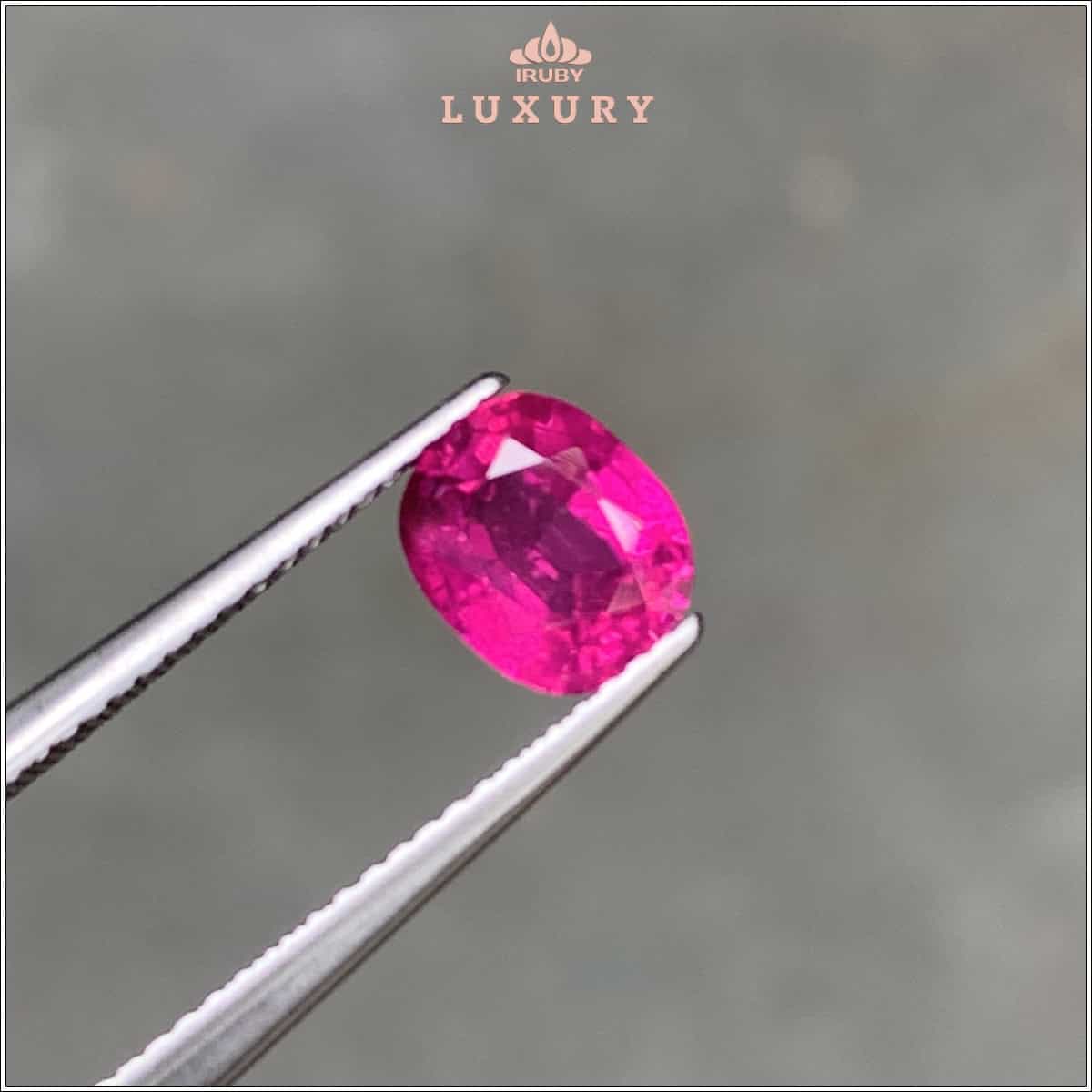 Đá Ruby facet đỏ hồng tự nhiên 100% 1,54ct - IRRF110 24470154