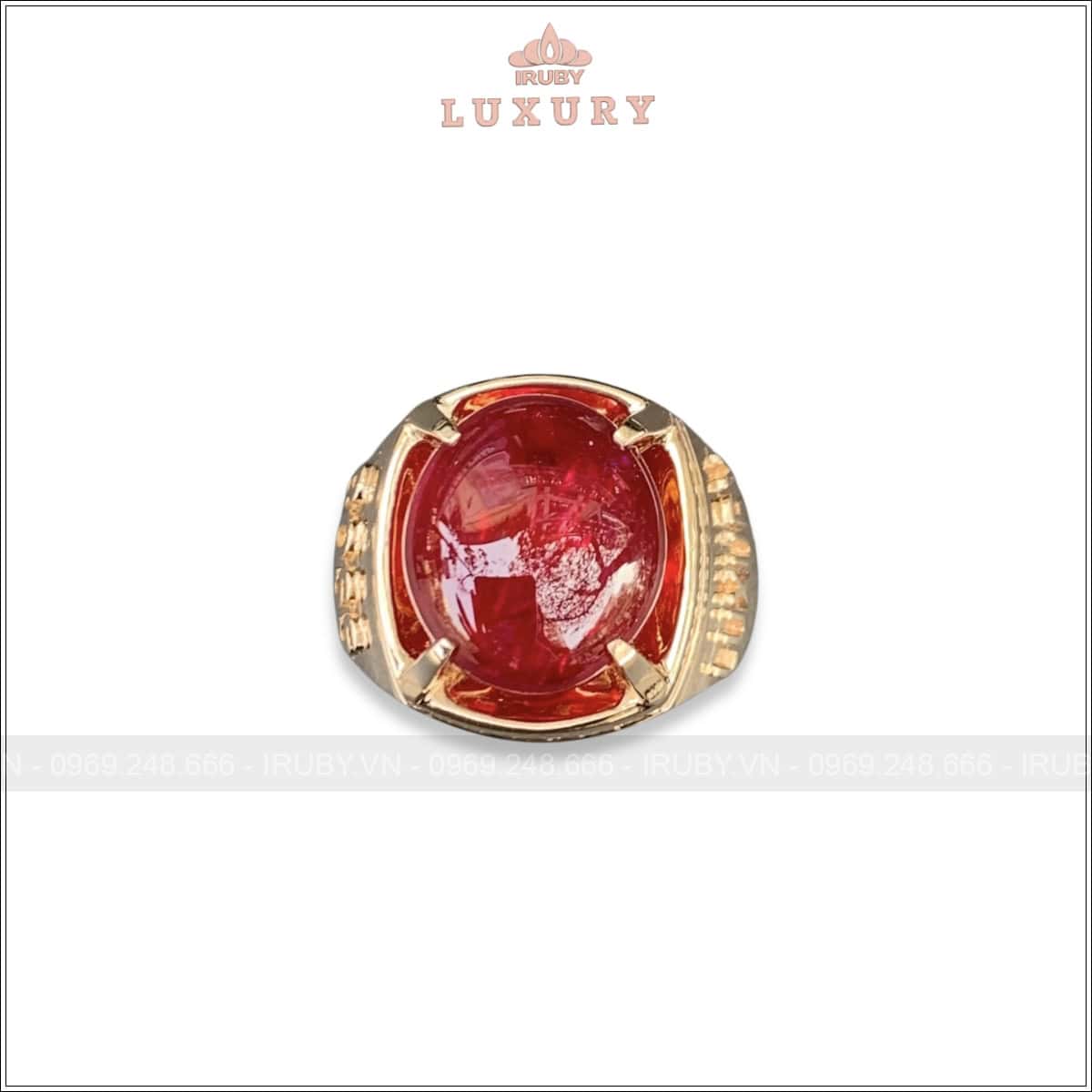 Nhẫn nam Ruby BOSS LUXURY huyết kính Lục Yên 12,3ct - IRRC254 2408123