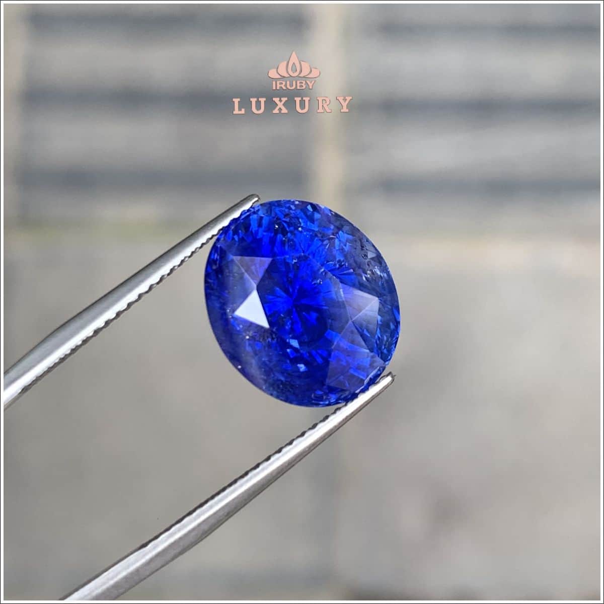 Đá Sapphire xanh lam SriLanka tự nhiên 12,17ct - IRBS330 25031217 hình ảnh 1