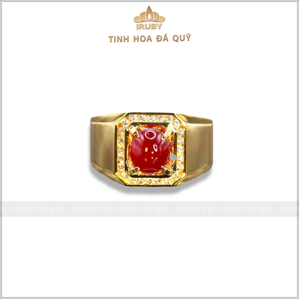 Nhẫn nam đá Ruby kết kim cương phong cách chủ tịch 2,63ct - IRRC290 2502263