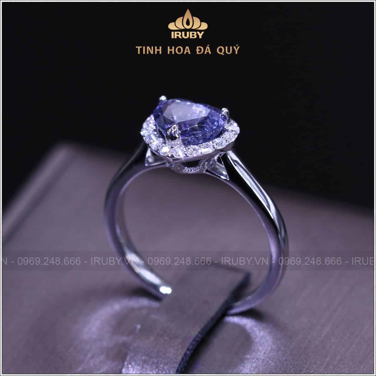 Nhẫn nữ Spinel trái tim kết kim cương 1,66ct - IRSI221 2409166 hình ảnh 2