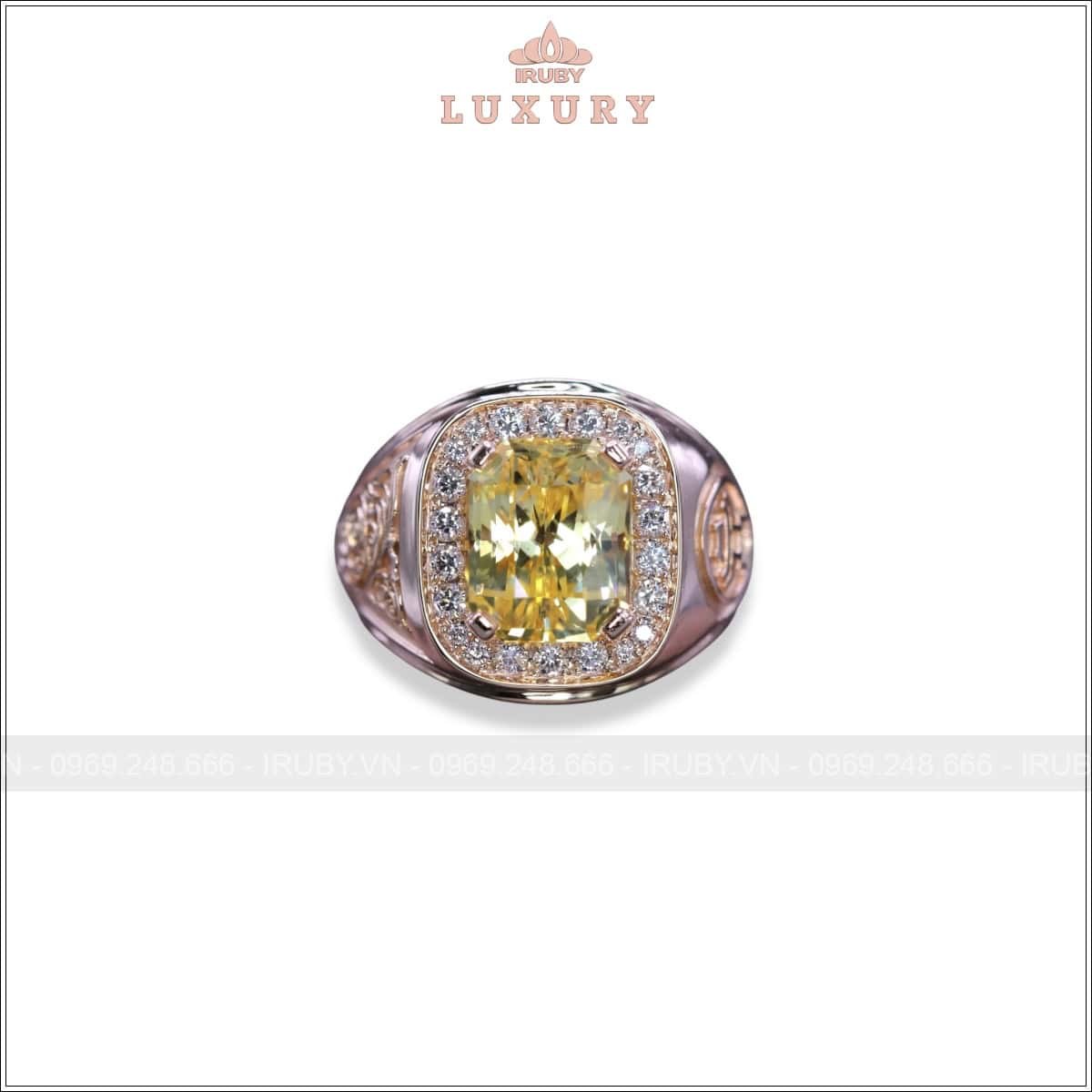 Nhẫn nam Sapphire vàng 8,54ct thiết kế theo yêu cầu – IRYS 2503854