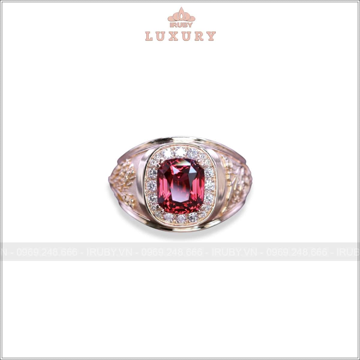Nhẫn nam Spinel đỏ 4,31ct thiết kế theo yêu cầu – IRSI115 2408431