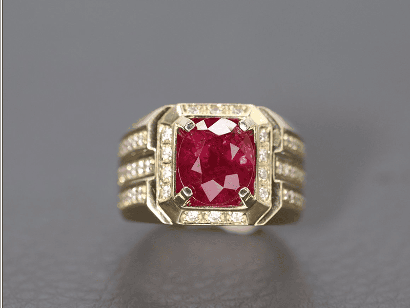 Bảo quản nhẫn nam Ruby để luôn mới và giữ nguyên được giá trị