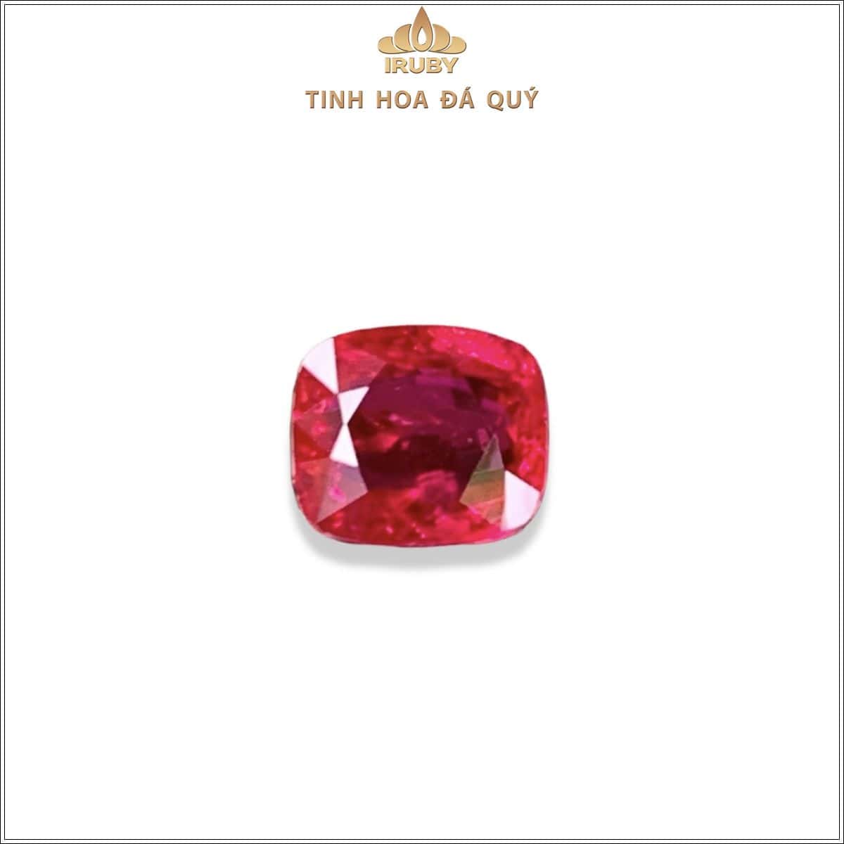 Đá Ruby facet đỏ huyết Lục Yên tự nhiên 100% 1,25ct – IRRF 2504125