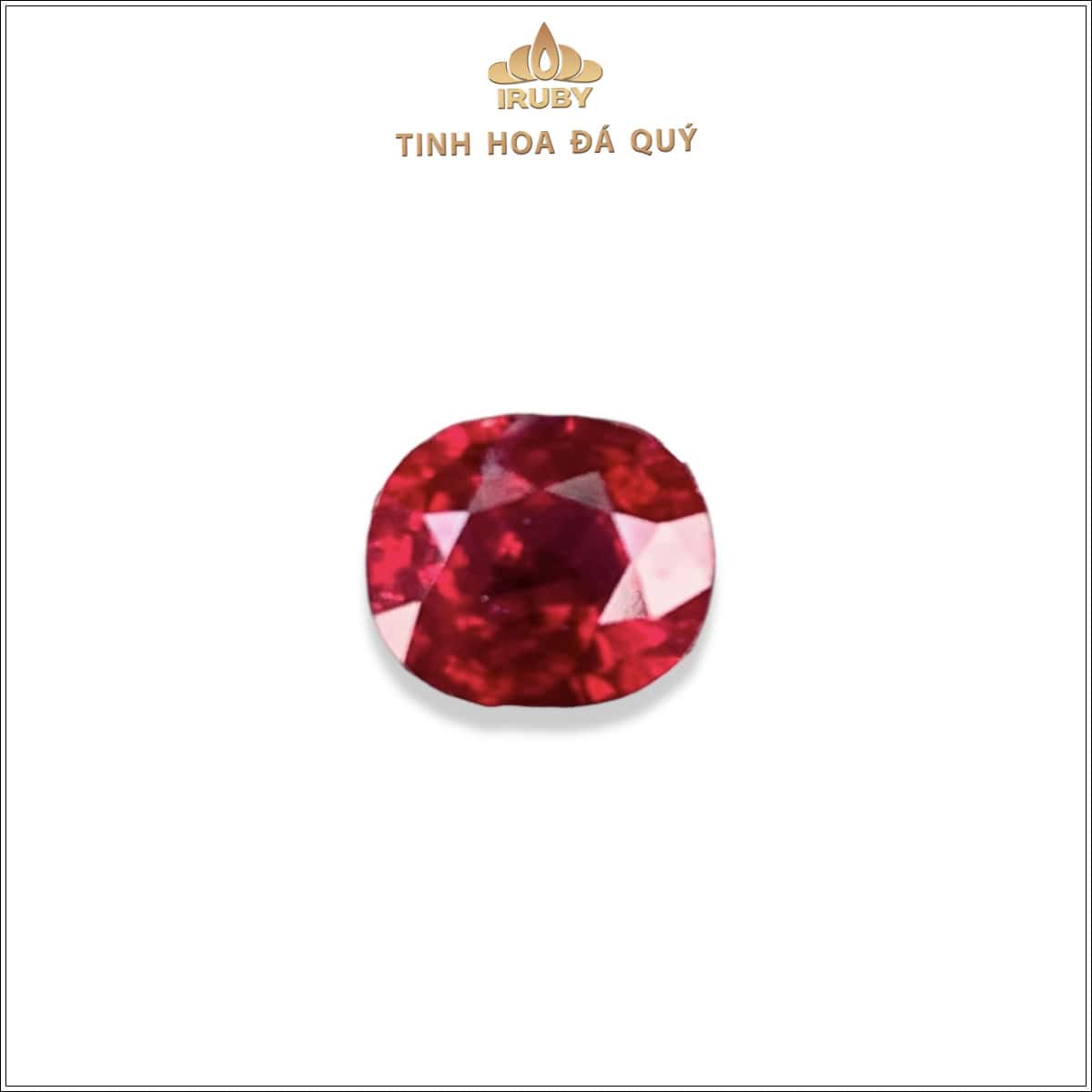 Đá Ruby facet đỏ huyết Lục Yên tự nhiên 100% 1,05ct - IRRF296 2503105