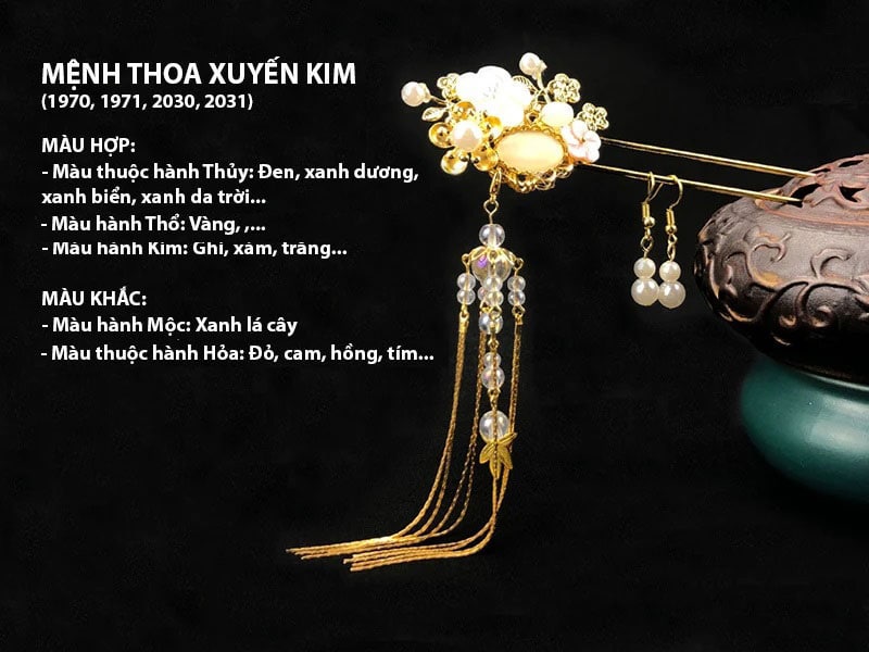 nguoi menh thoa xuyen kim nen lua chon mau sac thuoc hanh thuy, tho va kim