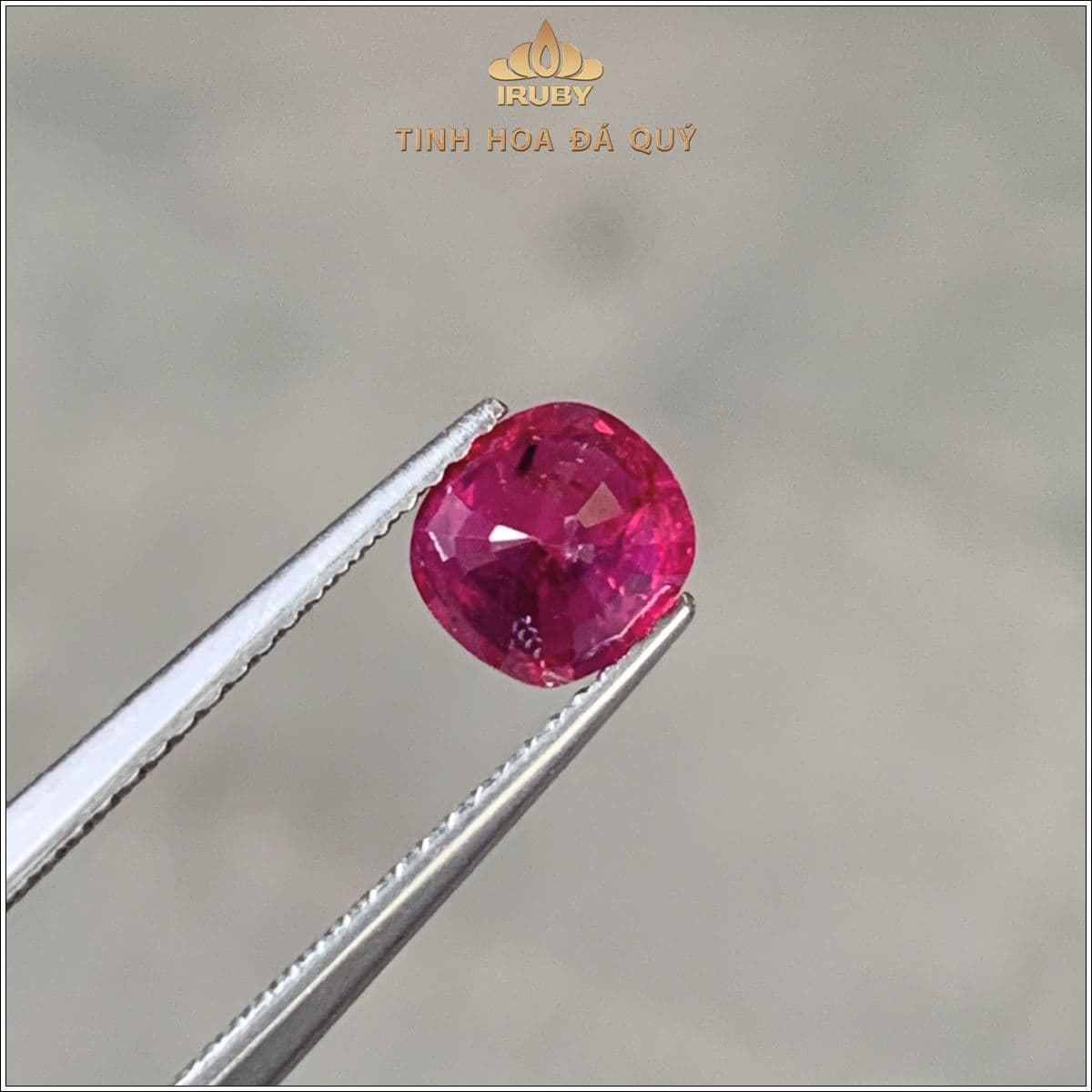 Đá Ruby facet Lục Yên tự nhiên 100% 1,51ct - IRRF 2504151