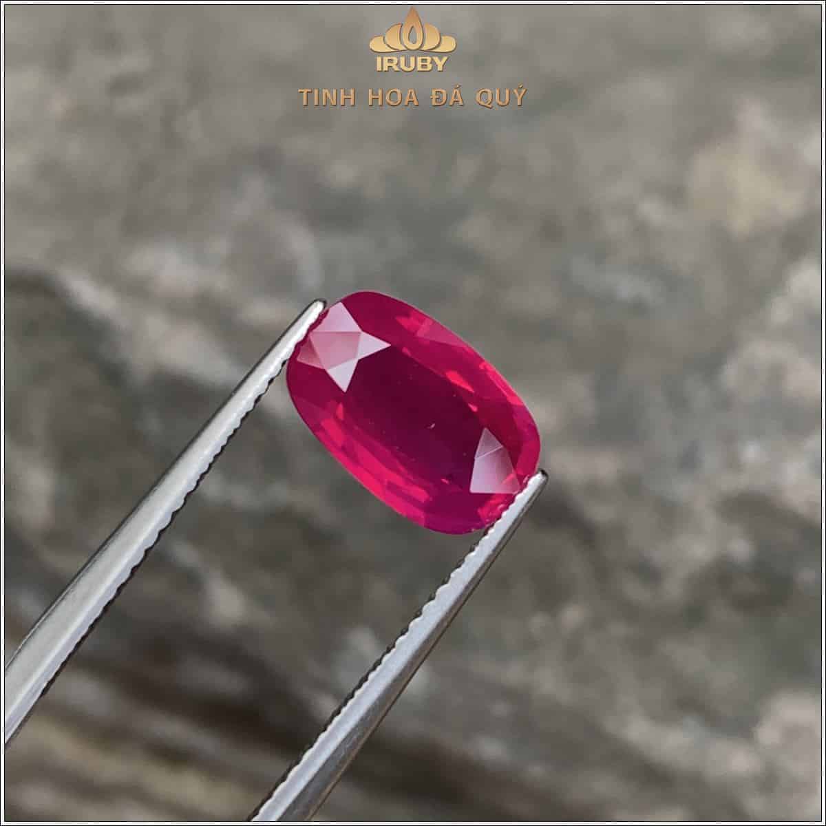 Đá Ruby facet đỏ hồng Lục Yên tự nhiên 100% 2,84ct - IRRF 2504284