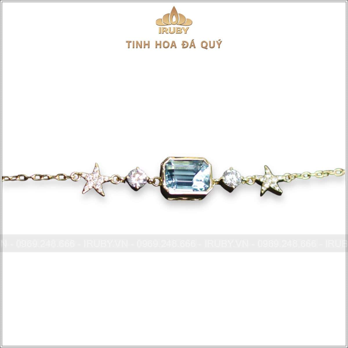 Lắc tay đá Aquamarine tự nhiên 100% – IRAQ 2504548