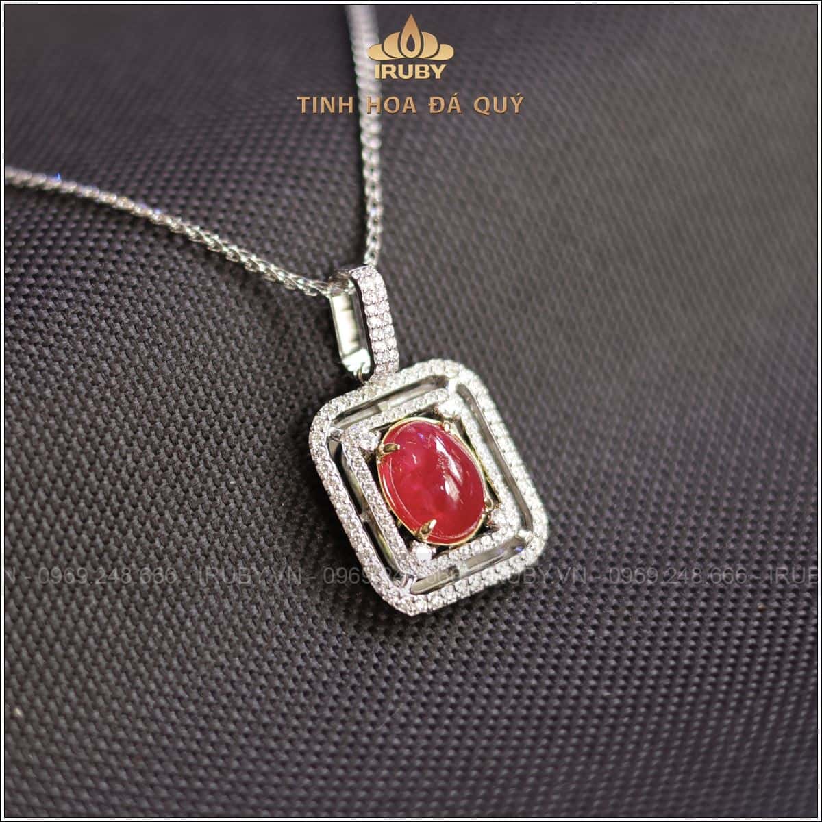 Mặt dây chuyền Ruby 4,48ct kết kim cương thiên nhiên 100% - IRRC 2405448