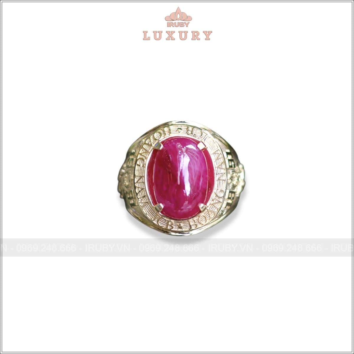 Nhẫn nam Ruby cabochon 9,98ct thiết kế mẫu nhẫn Mỹ – IRRC 2504998
