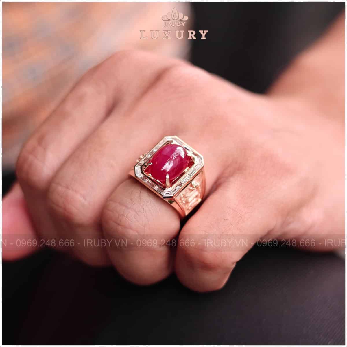Nhẫn nam Ruby sao 8,99ct mẫu chủ tịch - IRSR241 2407899