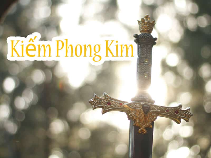 kiem phong kim la mot trong sau nap am cua hanh kim, tuong trung cho "vang trong kiem