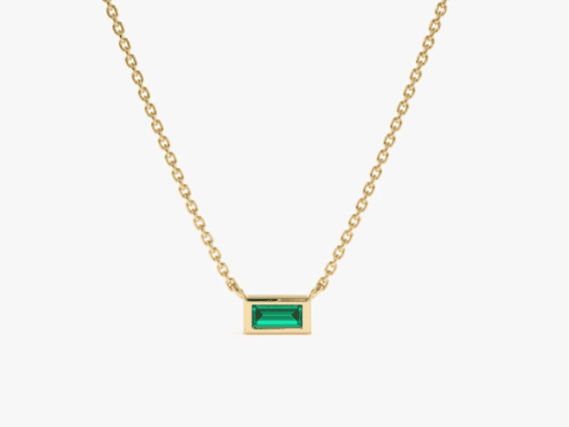 Mặt dây Emerald kết Kim Cương – IREM 233455