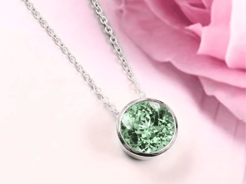Mặt dây chuyền Sapphire xanh lục 5,25ct – IRSP 237525
