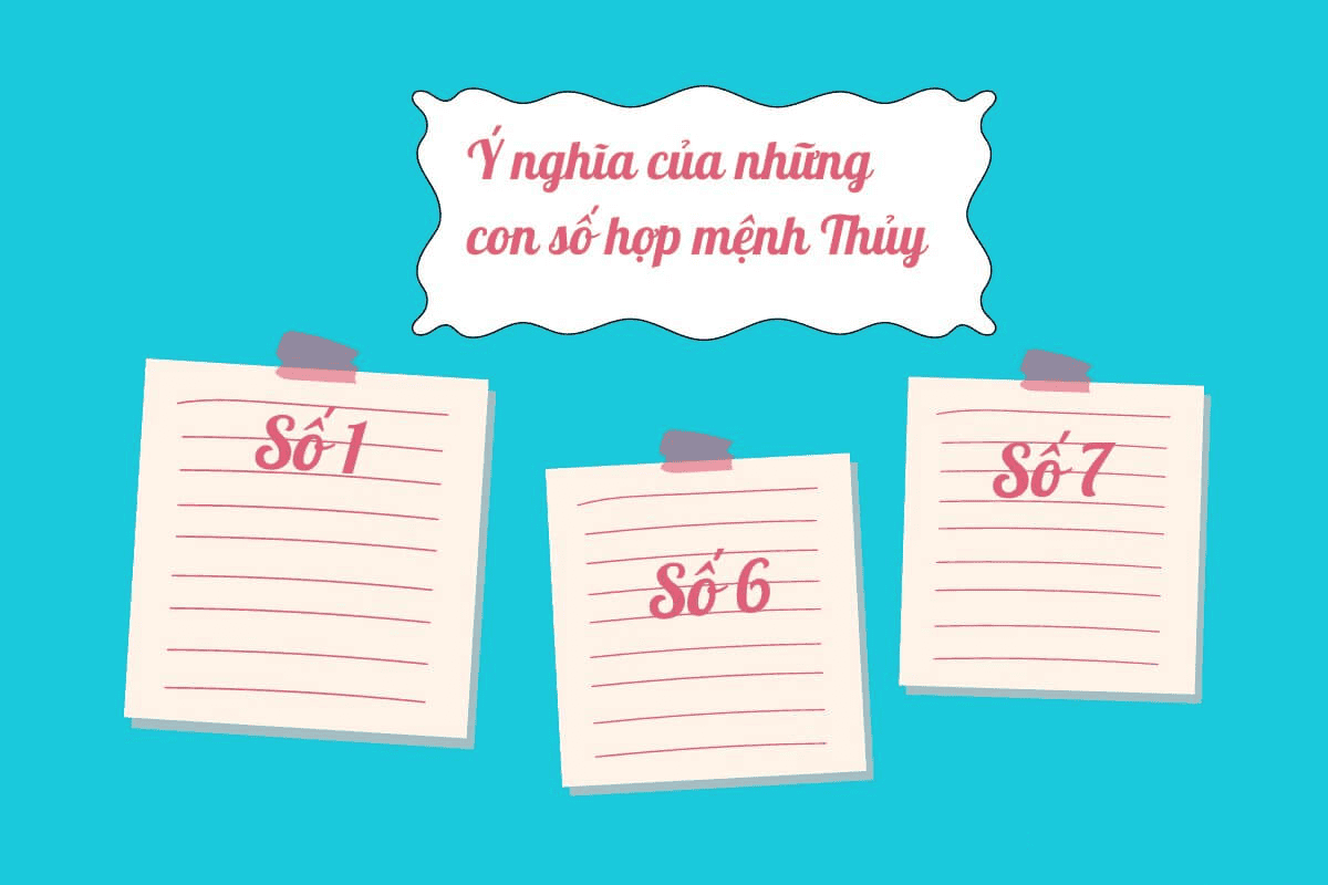 So 1, 6 va 7 la ba so hop voi menh Thuy nhat, no se mang lai rat nhieu may man cho nguoi menh Thuy