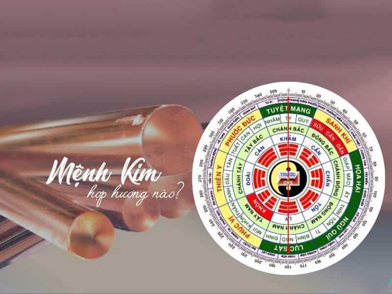 nguoi menh kim hop voi cac huong tay tu trach nhu tay, tay bac, tay nam va dong bac