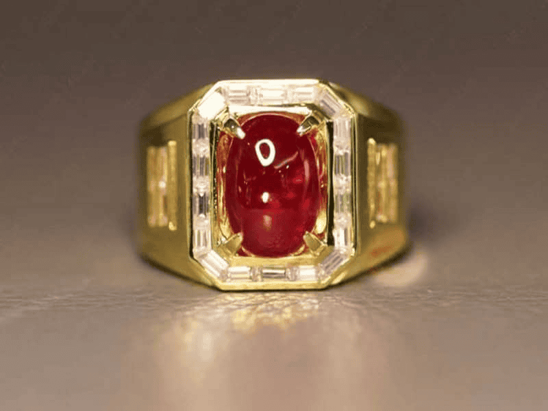 Trang sức nhẫn nam đá Ruby mang đến sự sang trọng cho quý ông