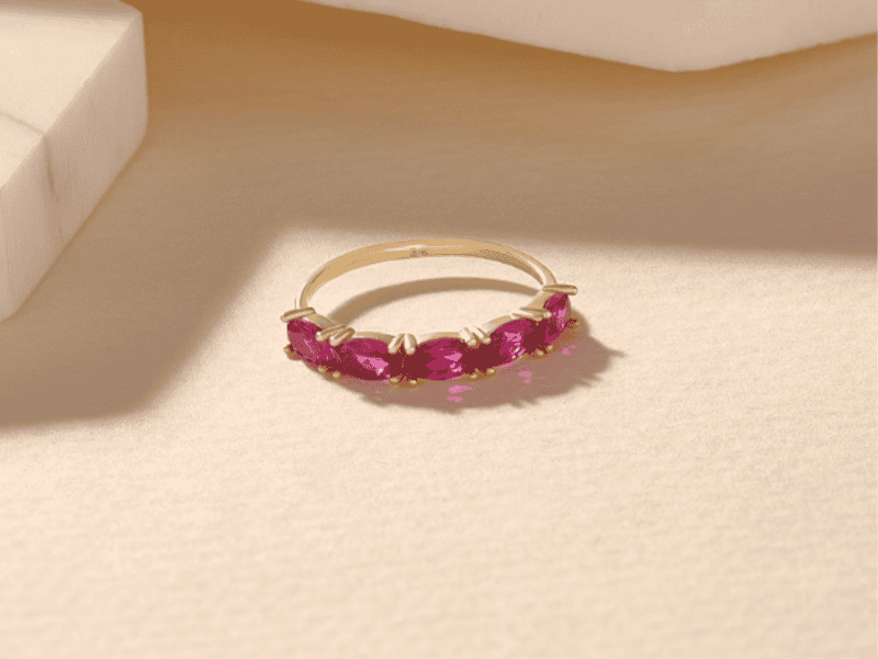 Mẫu nhẫn Pink Ruby được rất nhiều người yêu thích lựa chhọn